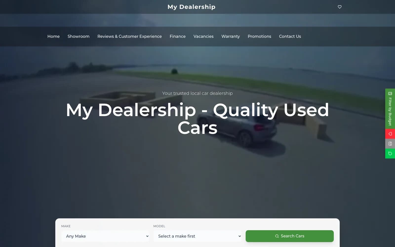 Haven car dealership website template