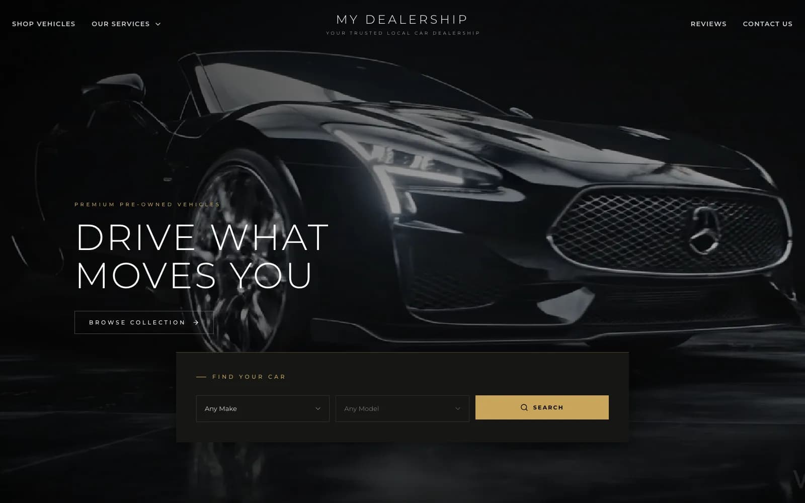 Veloce car dealership website template